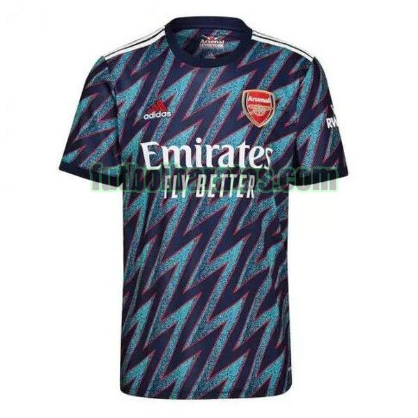 camiseta arsenal 2021 2022 azul tercera equipacion