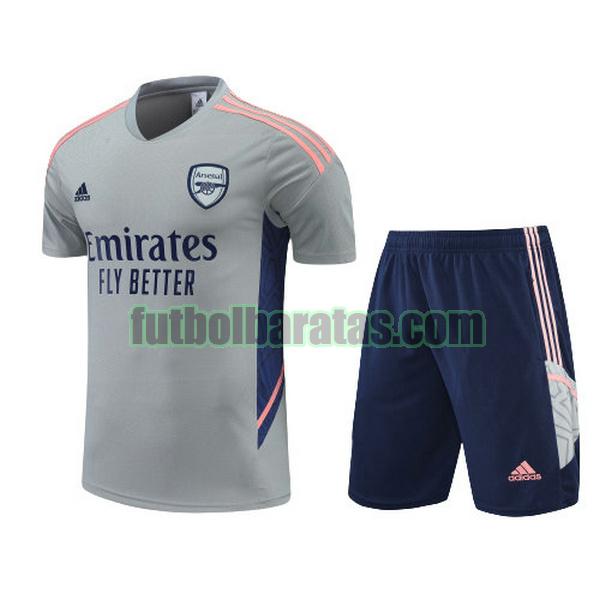 camiseta arsenal 2022 2023 gris training conjunto