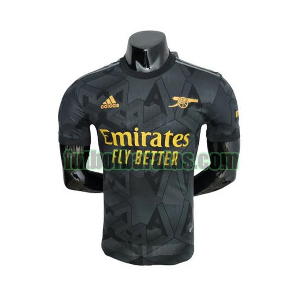 camiseta arsenal 2022 2023 negro segunda player