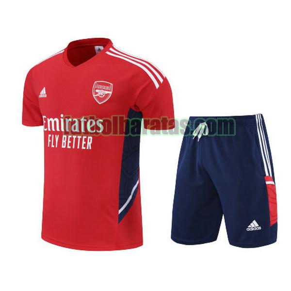 camiseta arsenal 2022 2023 rojo training conjunto