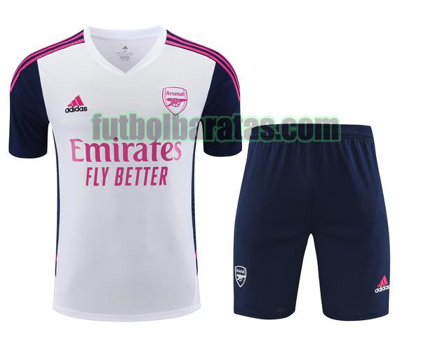 camiseta arsenal 2023 2024 blanco training conjunto