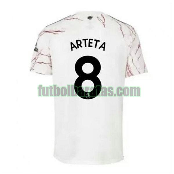 camiseta arteta 8 arsenal 2020-2021 segunda