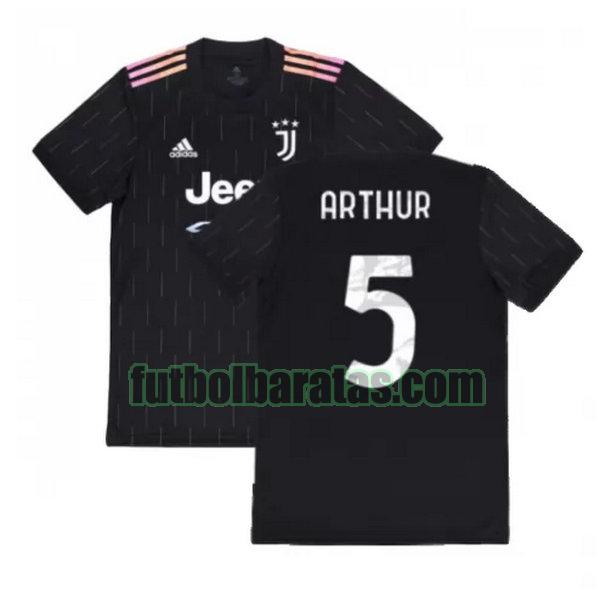 camiseta arthur 5 juventus 2021 2022 negro segunda