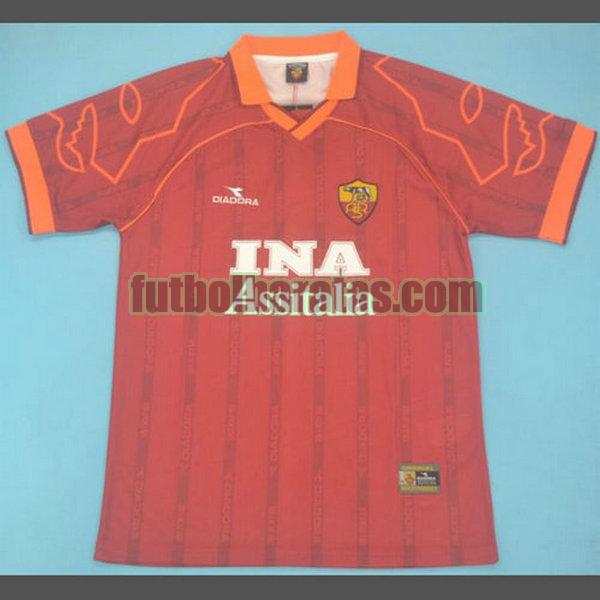 camiseta as roma 1999-2000 rojo primera