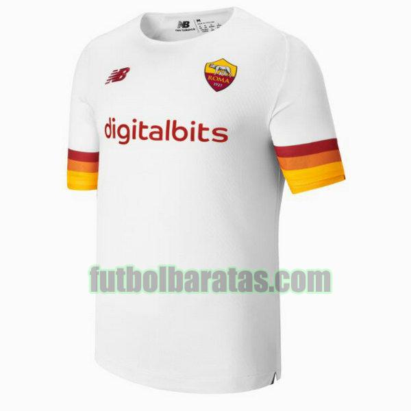 camiseta as roma 2021 2022 blanco segunda equipacion