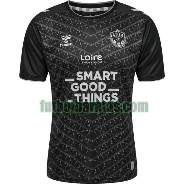 camiseta as saint-étienne 2022 2023 negro tercera tailandia