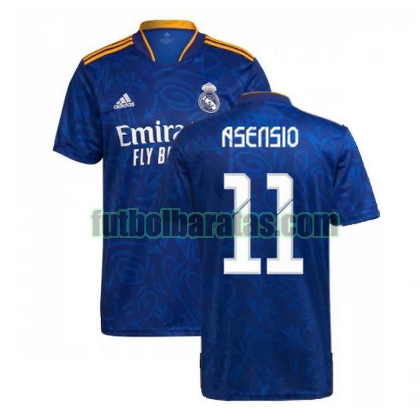 camiseta asensio 11 real madrid 2021 2022 azul segunda