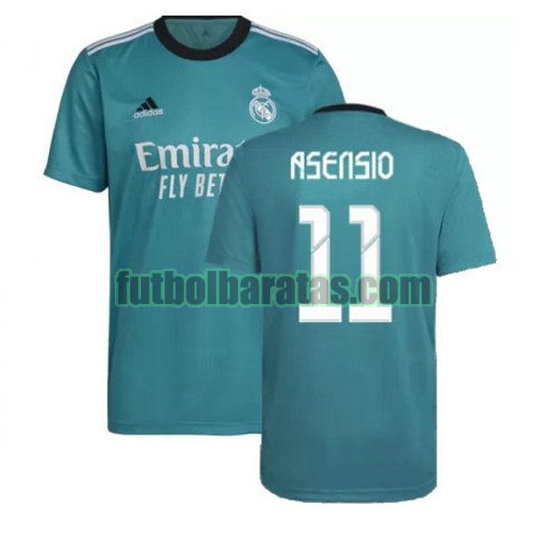 camiseta asensio 11 real madrid 2021 2022 verde tercera