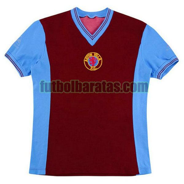 camiseta aston villa 1981-1992 rojo primera