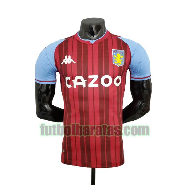 camiseta aston villa 2021 2022 rojo primera player