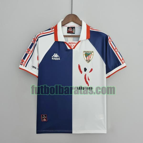 camiseta athletic bilbao 1997 1998 azul blanco segunda