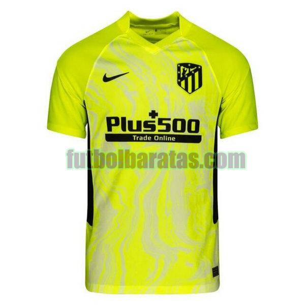 camiseta atletico madrid 2020-2021 amarillo tercera equipacion