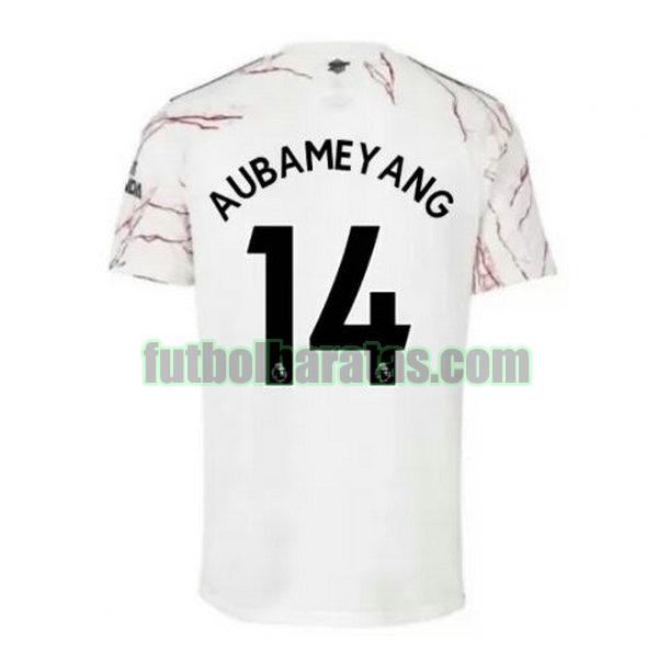 camiseta aubameyang 14 arsenal 2020-2021 segunda