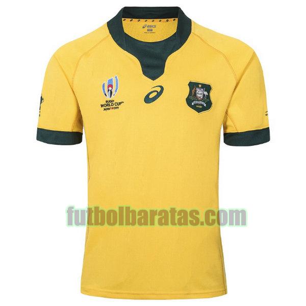camiseta australia 2019 amarillo primera rwc