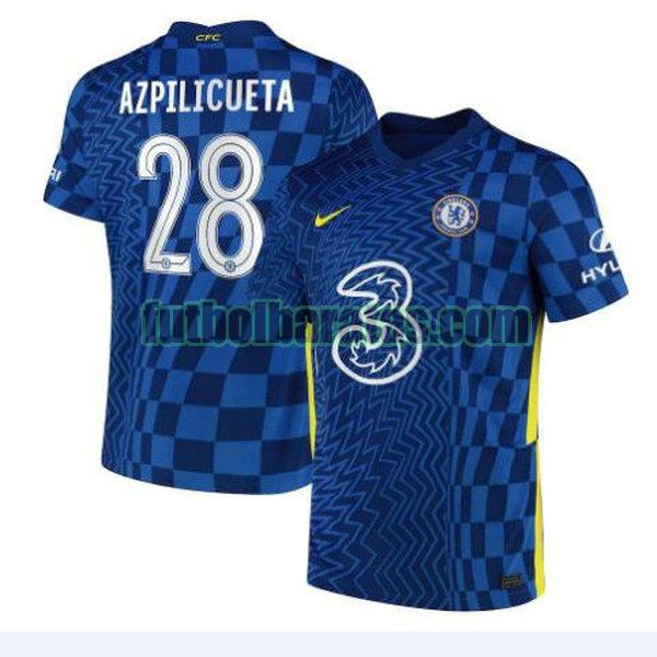 camiseta azpilicueta 28 chelsea 2021 2022 azul primera