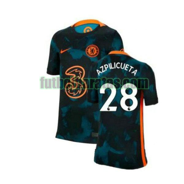 camiseta azpilicueta 28 chelsea 2021 2022 verde segunda