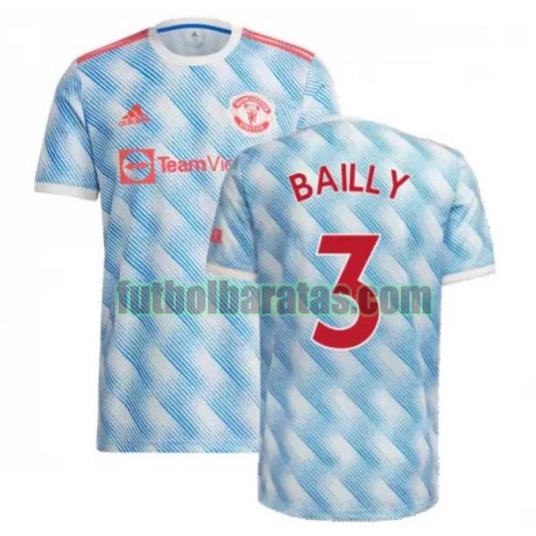 camiseta bailly 3 manchester united 2021 2022 azul segunda