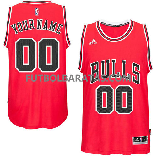 camiseta baloncesto 00 chicago bulls 2017 roja personalizar