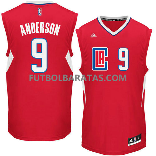 camiseta baloncesto Anderson 9 los angeles clippers 2017 roja