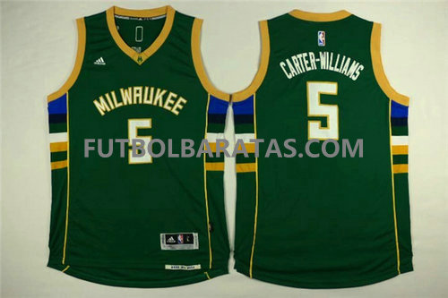 camiseta baloncesto Carter-Williams 5 milwaukee bucks 2017 verde