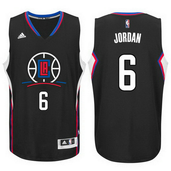 camiseta baloncesto DeAndre Jordan 6 los angeles clippers 2016 negro