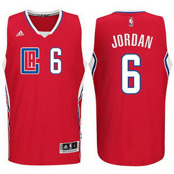 camiseta baloncesto DeAndre Jordan 6 los angeles clippers 2016 roja