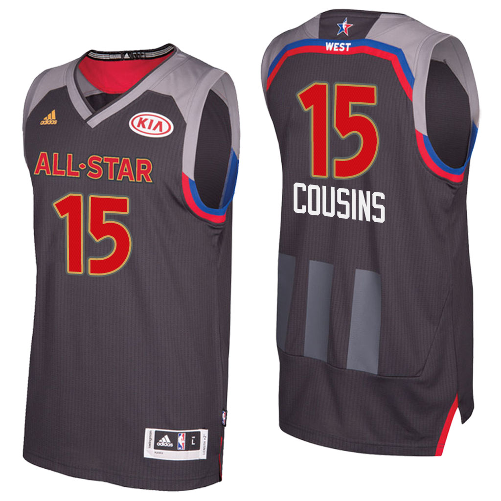 camiseta baloncesto Demarcus Cousins Número 15 all star 2017 Marron