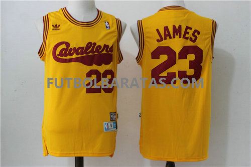 camiseta baloncesto James 23 cleveland cavaliers 2017 amarillo