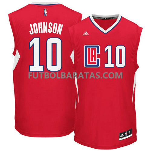 camiseta baloncesto Johnson 10 los angeles clippers 2017 roja