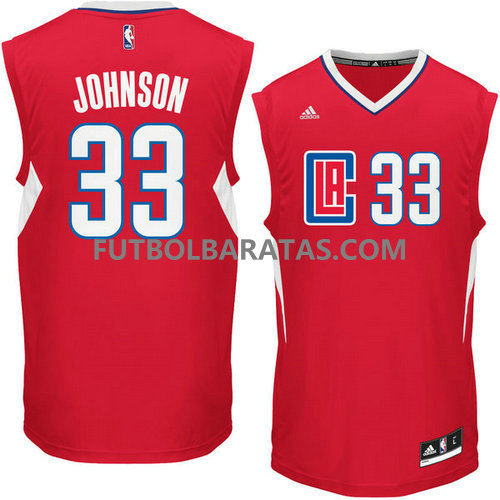 camiseta baloncesto Johnson 33 los angeles clippers 2017 roja