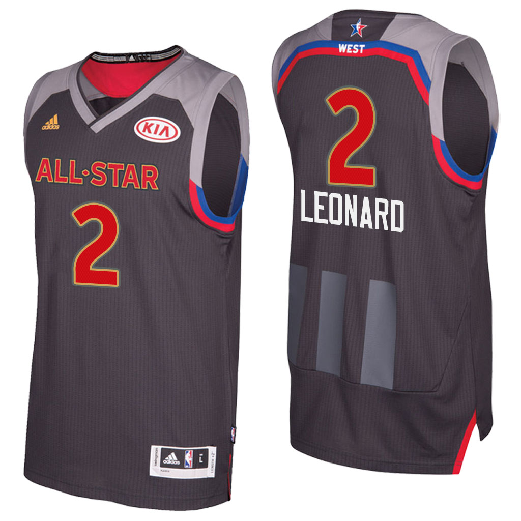 camiseta baloncesto Kawhi Leonard Número 2 all star 2017 Marron