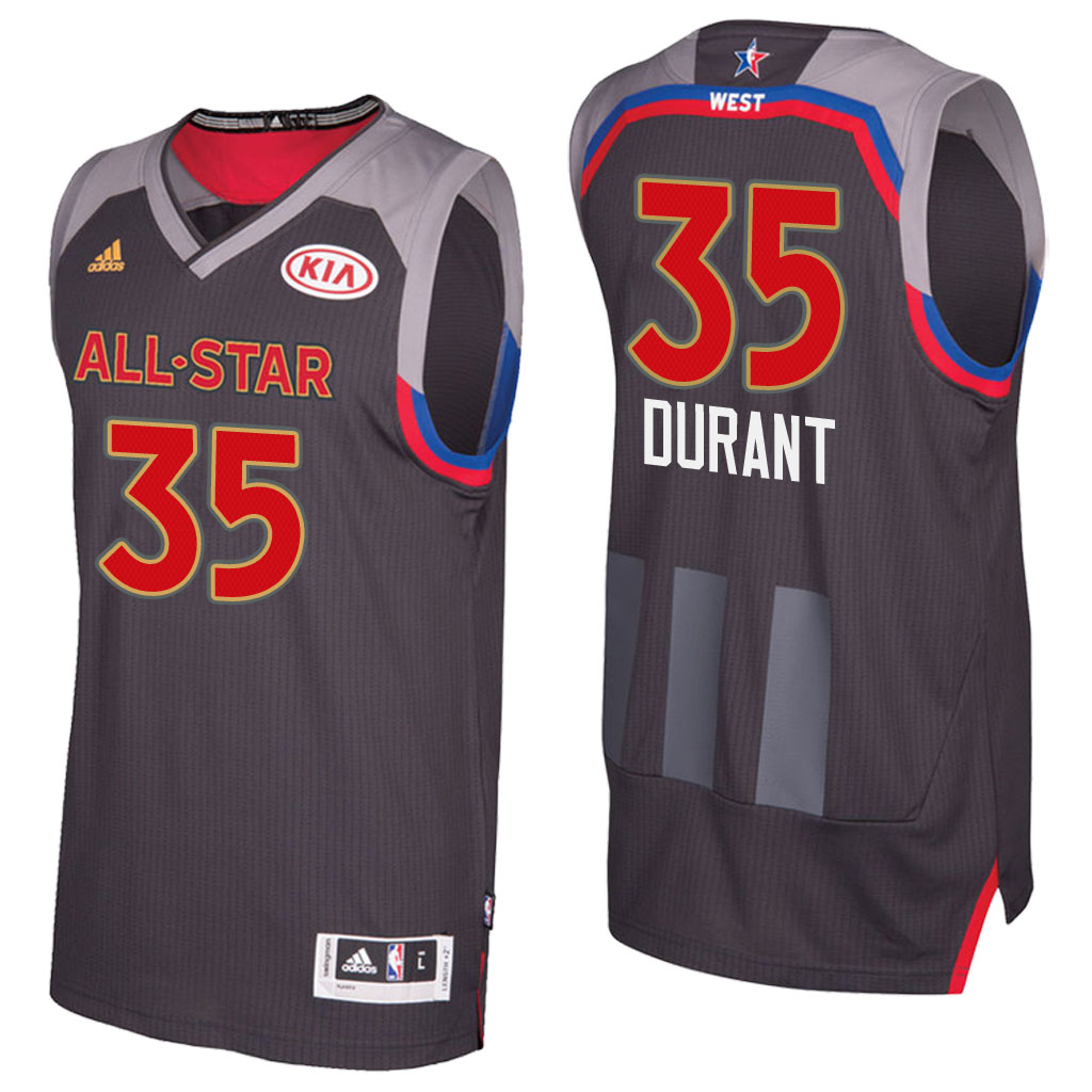 camiseta baloncesto Kevin Durant Número 35 all star 2017 Marron