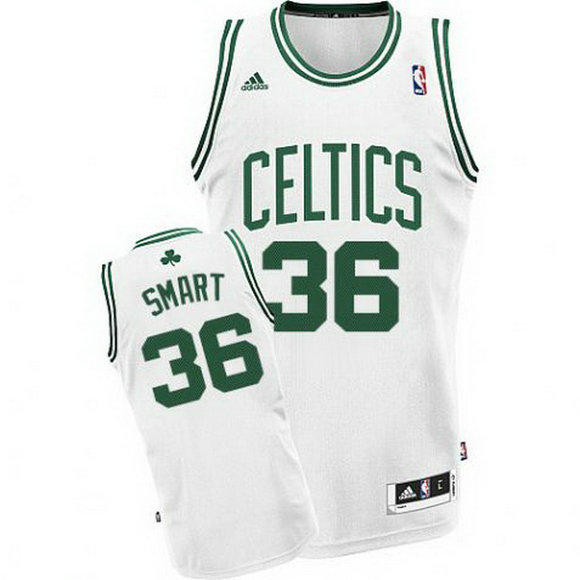 camiseta baloncesto Marcus Smart 36 boston celtics rev30 blanca