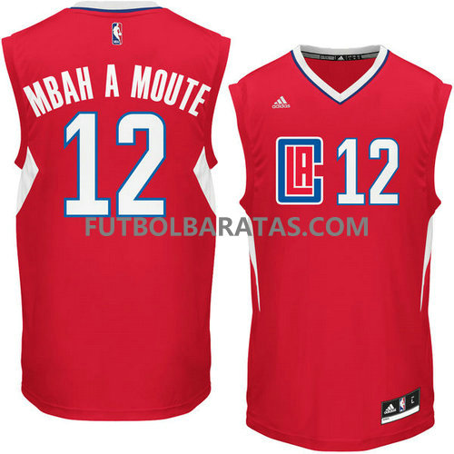 camiseta baloncesto Mbah a Moute 12 los angeles clippers 2017 roja