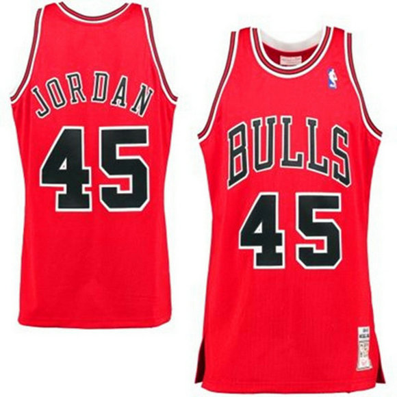 camiseta baloncesto Michael Jordan 45 chicago bulls 1994-95 roja