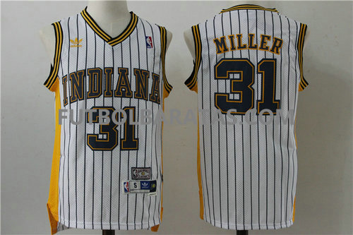 camiseta baloncesto Miller 31 indiana pacers tira 2017 blanc