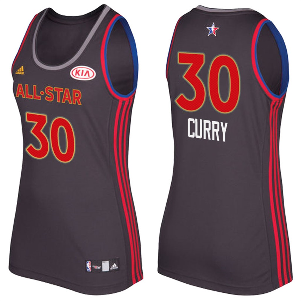 camiseta baloncesto Mujer Stephen Curry Número 30 all star 2017 Marron