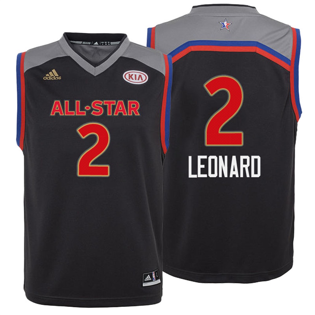 camiseta baloncesto Nino Kawhi Leonard Número 2 all star 2017 Marron