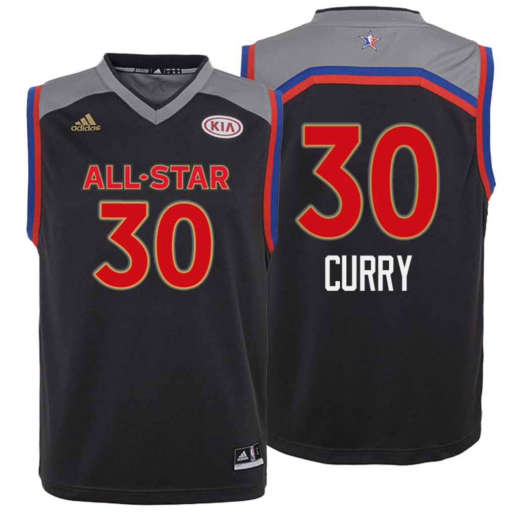 camiseta baloncesto Nino Stephen Curry Número 30 all star 2017 Marron