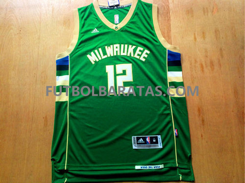 camiseta baloncesto Parker 12 milwaukee bucks 2017 verde