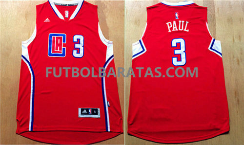 camiseta baloncesto Paul 3 los angeles clippers 2017 roja