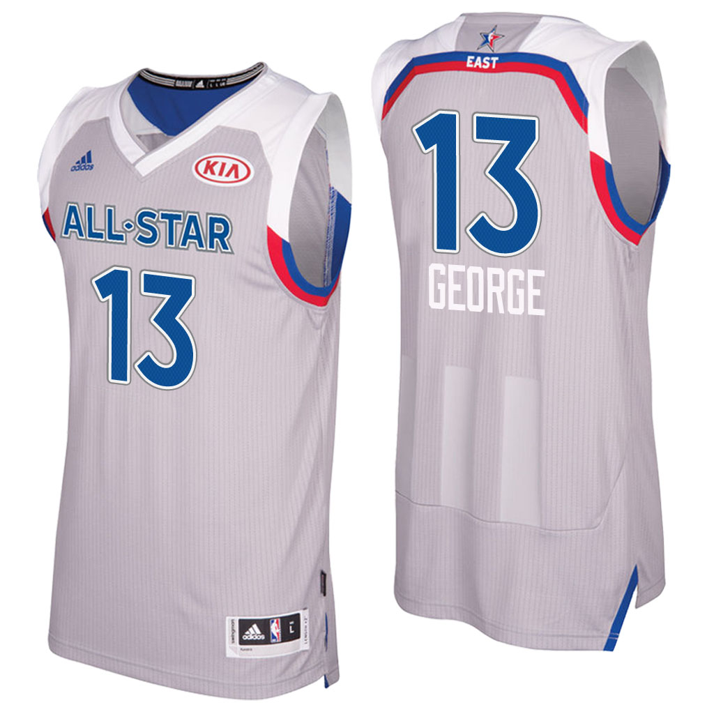 camiseta baloncesto Paul George Número 13 all star 2017 Gris