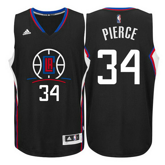 camiseta baloncesto Paul Pierce 34 los angeles clippers 2016 negro