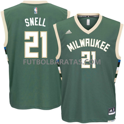 camiseta baloncesto Snell 21 milwaukee bucks 2017 verde