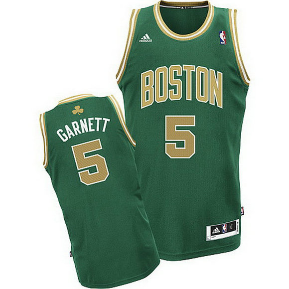 camiseta baloncesto alterno kevin garnett 5 boston celtics dorado