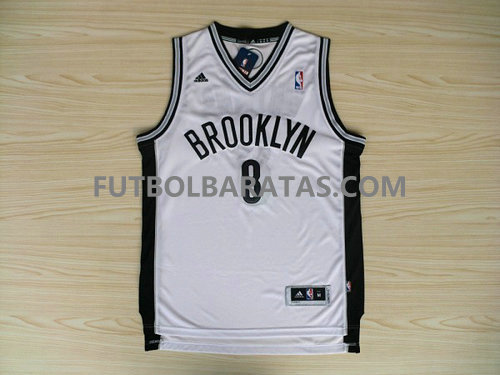 camiseta baloncesto deron williams 8 brooklyn nets 2017 blanco