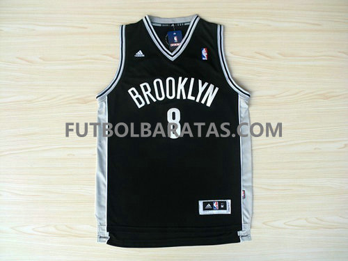 camiseta baloncesto deron williams 8 brooklyn nets 2017 negro