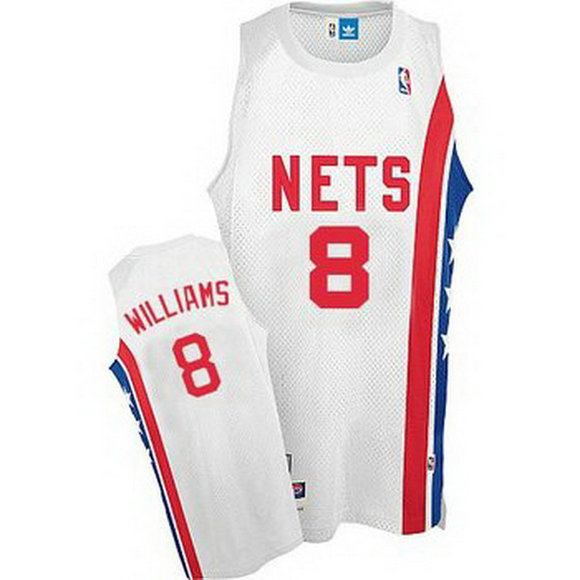 camiseta baloncesto deron williams 8 brooklyn nets retro blanca