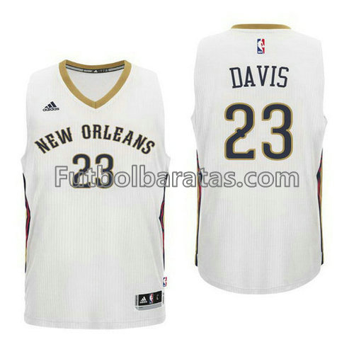 camiseta baloncesto ninos New Orleans Pelicans Anthony Davis Número 23 blanca