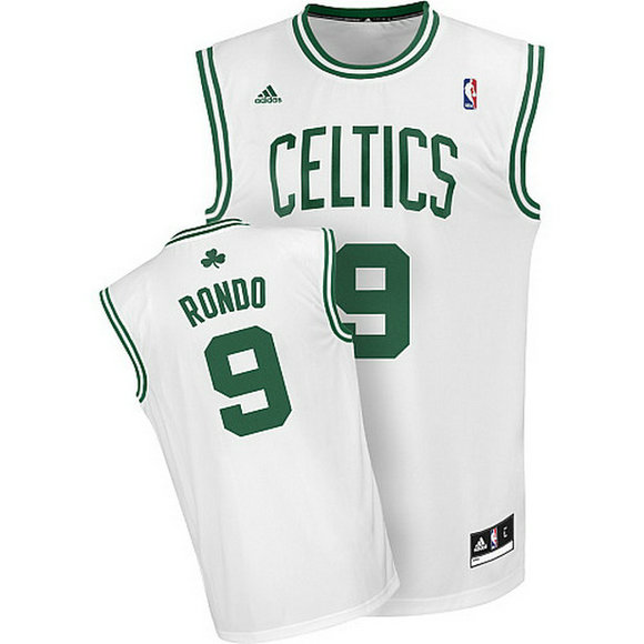 camiseta baloncesto rajon rondo 9 boston celtics rev30 blanca